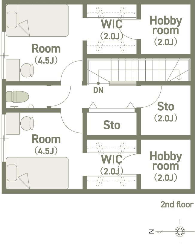 2階 間取り図