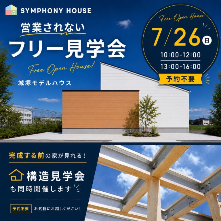 【営業されない】フリー見学会＆構造見学会